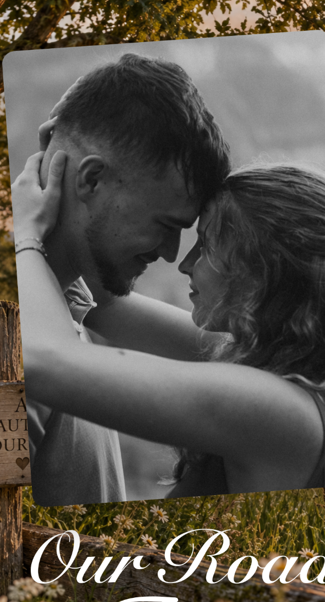 Our Road to Forever scrapbook cover